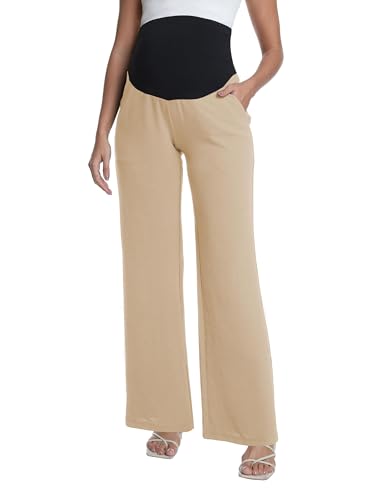 Pantalon de maternité fluide avec poches pour rester au frais à la plage en été