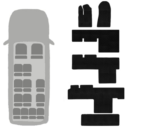 Custom Fit Rubber Floor Mats for Ford Transit 8-15 Passenger