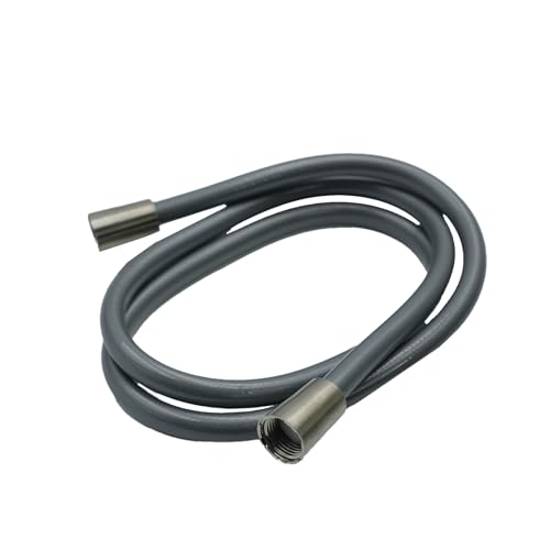 Image of RV Shower Replacement Shower Head with Hose & Guide Ring & Shower Holder Non-Metallic Hand-Held Shower Set (Brushed Nickel Showers)