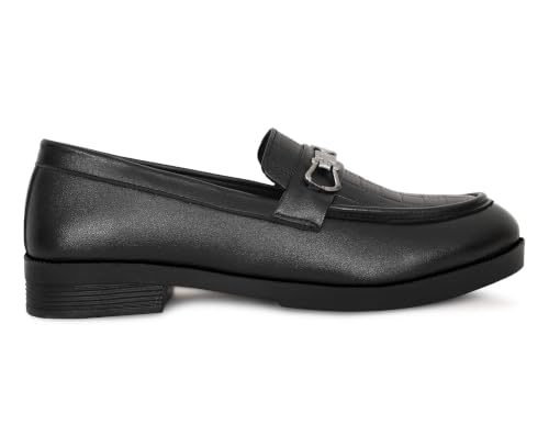 Image of VELTRIX Men's Premium Patent Leather Finish Formal Loafers | Horsebit Buckle Slip-On Shoes | Comfortable Office, Party, Wedding & Business Dress Shoes Aldo DIY Softy