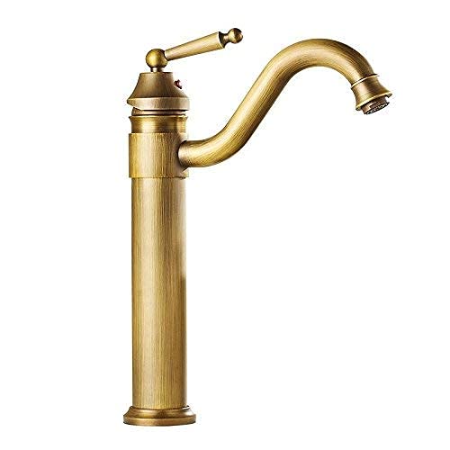 Mitigeur d'évier doré rehaussé pour lavabo monotrou sur scène