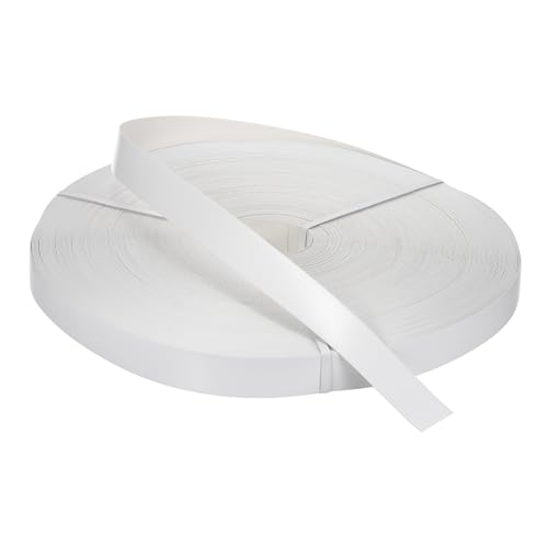 Bande de bordure blanche 152,4m x 4,5cm thermocollante pour finition meuble