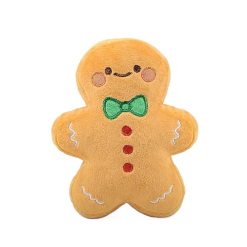 CelestiMingle Lebkuchen Weihnachtskissen, 20 cm Weihnachts Lebkuchen...