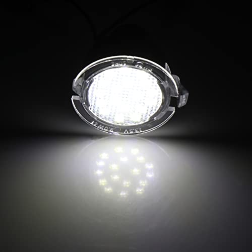 Par de luces LED blancas para espejo lateral de auto miniatura 3