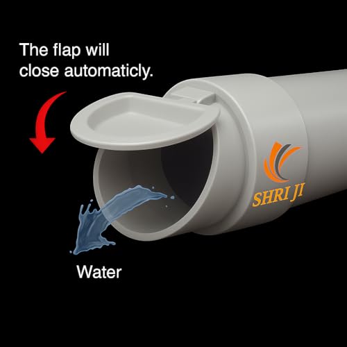 Image of PVC Drain Pipe Flip Cap 63MM (2 Inch) | Anti-Rat & Insect Guard | Durable White PVC Waste Pipe Fitting Cover for Indoor & Outdoor Drainage Use Pack Of 1