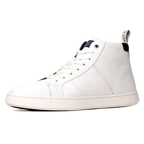 Anthony Veer Kips Lace-Up Sneakers for Men | Durable Rubber Outsole & Removable Leather Footbed | Nappa Leather Finish