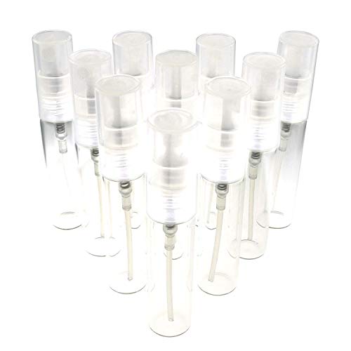 10個 5ml ミニクリアガラススプレー ポータブル香水アトマイザーボトル 旅行用 サンプル試験管 空の詰め替え容器ボトル