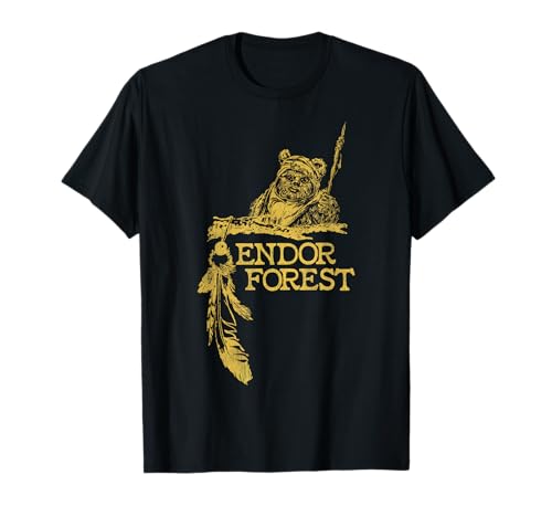 T-shirt Star Wars Ewok Endor Forest vêtement geek coton imprimé homme