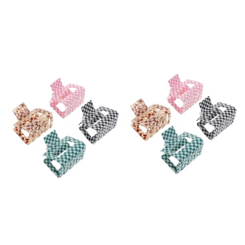 Pinces à cheveux pour femmes lot de 2 barrettes à carreaux tendance