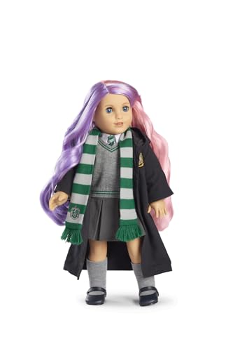 American Girl Harry Potter 18-inch Doll Slytherin Outfit with Sweater, Tie, and Scarf Featuring House Crest, For Ages 6+