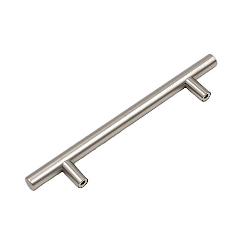 Image of homdiy Brushed Nickel Cabinet Door Handles Drawer Pulls - HD201SN Cabinet Hardware 30Pack 4in Hole Centers Cabinet Pulls