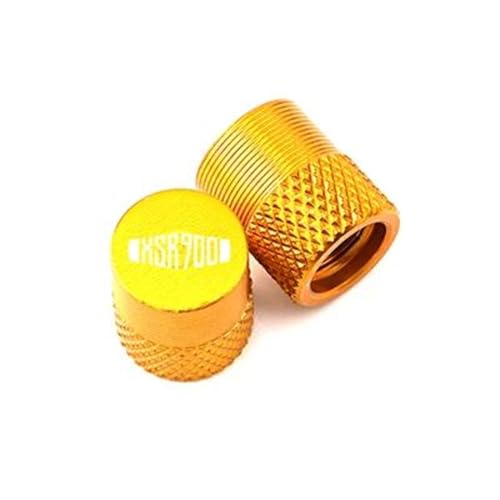 Ventileinsatzkappen Zubehör Motorrad Reifen Ventil Kappe Für Yamaha XSR900 XSR Xsr 900 2014 2015 2016 2017 2018 2019 2020 2021 2022 2023 2024(Gold)