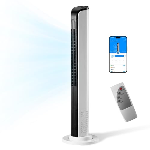 42 Smart Tower Fan with Remote and App Control