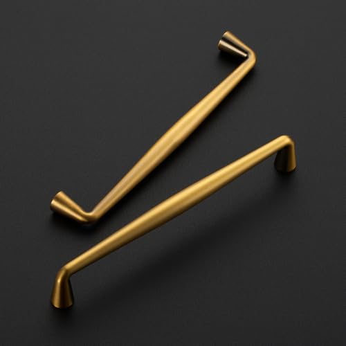 Image of Ravinte Brushed Brass Cabinet Handles Solid Handles,6-1 /4 Inch,5 Pack