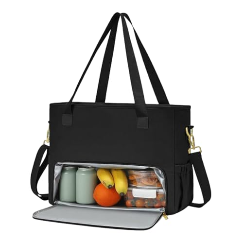 Generisch Maletín Con Bandeja De Almuerzo,Bolso Portátil Para Mujer - Bolso Portátil Messenger Con Correa De Hombro,Para Profesores Estudiantes Empresarios