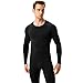 LNFINTDO 5 Pack Men's Compression Shirts Long Sleeve Athletic Workout Undershirt Quick Dry Sports Baselayers for Gym Running