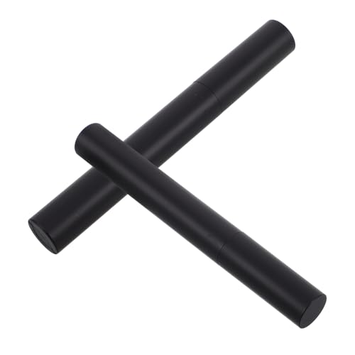 IMIKEYA Kit 2 Pinceles para Teñir Barba y Cejas de Hombre, Coloración Temporal Negro y Marrón, Aplicador Preciso para Volumen y Definición, Tinte Rápido y Duradero para Cuidado Personal