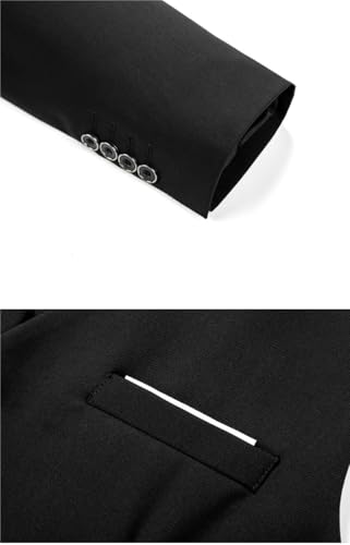 Men’s Classic Three Piece Suit Set with Pants and Vest Formal Business Tuxedo for Wedding Party and Birthday2