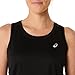ASICS Women's Silver Tank Running Apparel, L, Performance Black