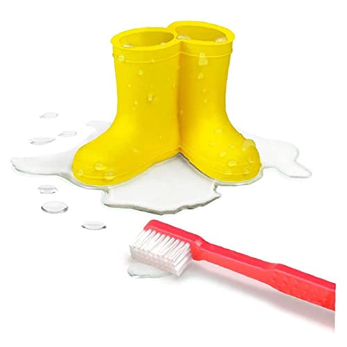 NIDONE 1pc regenlaars tandenborstel en tandpastahouder voor badkamer netjes en decoratie geel - Afbeelding 3