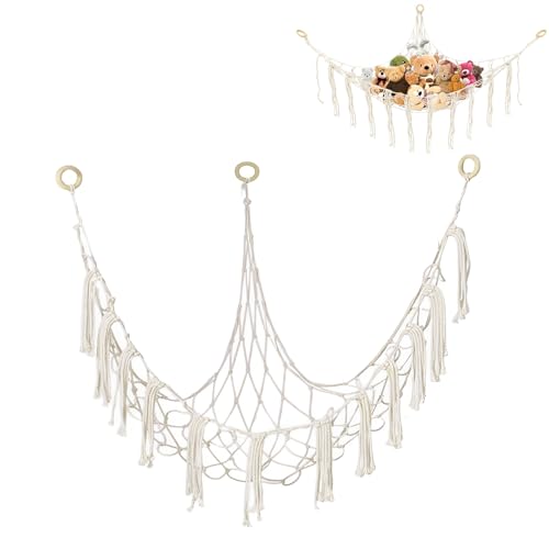 Kuscheltier Aufbewahrung Weiß Stofftier Aufbewahrung,Kuscheltier Netz 150g Aufbewahrung Kuscheltiere,Netz Für Kuscheltiere Aufbewahrung für Plüschtiere und Teddybären(120 * 120 * 150cm)