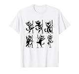 Carino gatto Pole Dancer Danza Danza Maglietta