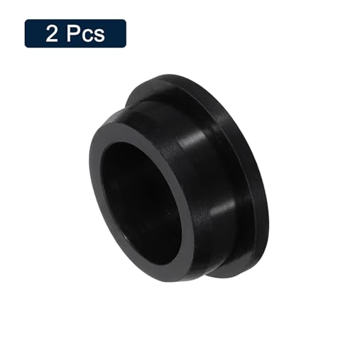 Image of uxcell 2 Pcs Black Plug Holes, Waterproof Rubber Button Plug for 37mm / 1.46 inch Hole
