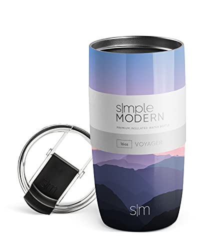Simple Modern Travel Coffee Mug Tumbler with Clear Flip Lid