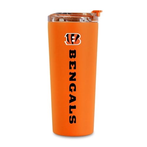 Image of Rico Industries NFL Football 24oz Stainless Steel Tumbler with Lid and Dual Functioning Lid