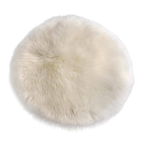 Coussin de siege contre les chaises dures galette ronde blanche