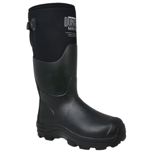 Dryshod DungHo Max Gusset Extreme-Cold Conditions Winter Boot | Black | Waterproof | Insulated | Men's| DHMG-MH-BK2