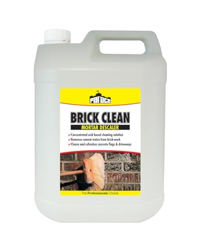 PALACE Brick Cleaner 5 Litre Concentrated Acid Cleaner for Cement Mortar Plaster Brickwork