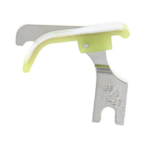 Image of Othmro 3Pcs #TSP-18 Presser Feet 1 /8in Compensating Raising Foot Sewing Machine Presser Feet Hinged Sewing Presser Foot with Right Guide for Single Needle Industrial Sewing Machines Yellow Silver