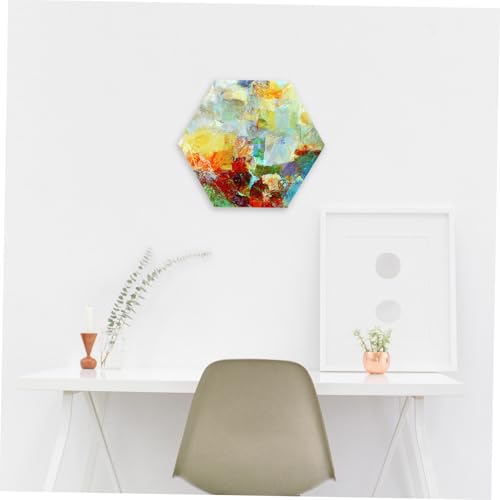 Lienzo hexagonal POPETPOP de madera estable con algodón absorbente pack de 3 lienzos para hobby 5