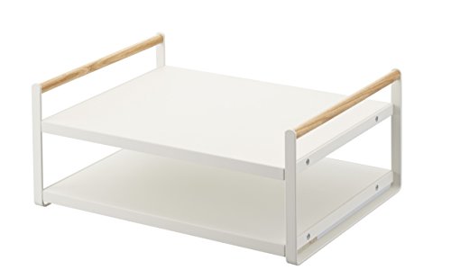 YAMAZAKI home Tosca Microwave Top Rack, White