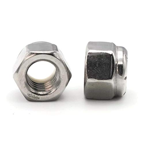 Nylon Lock Nuts Nylock A2 Stainless Steel - 12M x 1.75 (19.0 Flats x 12.0 Height) Qty-25