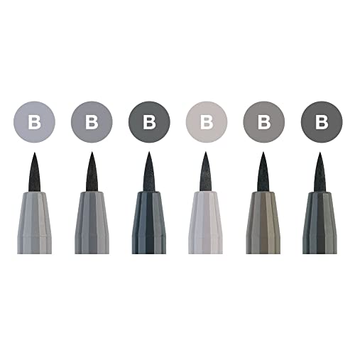 Image of Faber-Castell Pitt Artist B Pen Set - Pack of 6