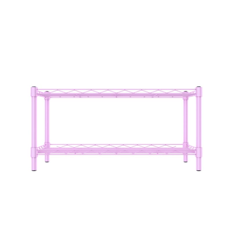 Image of 2-Shelves CounterTop Heavy Duty Steel Storage Rack | Multipurpose Shelving Unit for Kitchen, Home & Utility