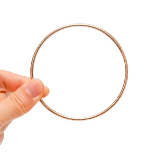 Image of Pocoxll 10 Pcs Metal Floral Hoops, Wreath Macrame Hoop Rings, Metal O Rings | Gold, 3 Inch, Dream Catcher Rings, Wire Wreath Frame Floral Hoop Rings, for Wedding Wreath Decor and DIY Wall Hanging Crafts