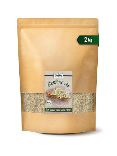 Biojoy BIO-Hanfsamen geschält (2 kg), roh und ganz