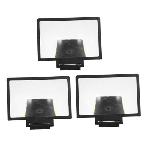 BUGUUYO 3 Piezas Amplificador Pantalla Móvil HD Portátil Soporte Multifuncional Compatible Mayoría de Smartphones para Ver Vídeos Películas y
