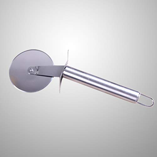 Hemoton Pizza Cutter Roda, Aço Inoxidável Pizza Roda Cortador de Pizza Alças para Pizzas, Cookies, M