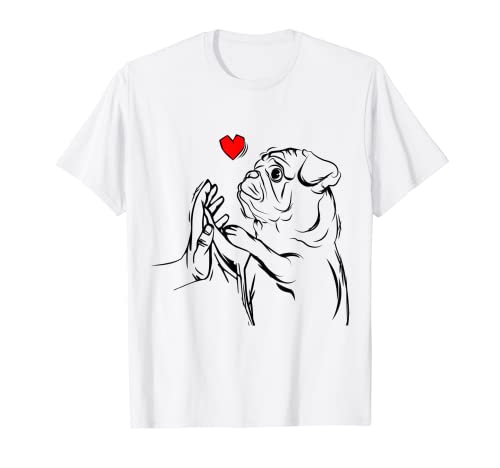 Carlin amour propriétaire d'amant de chien mignon cadeau de T-Shirt