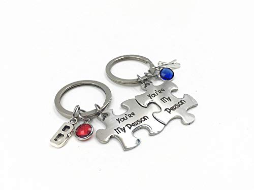 puzzle piece keychain,you are my person keychain,puzzle piece key chain set,puzzle piece key chains personalized,couples keychain puzzle