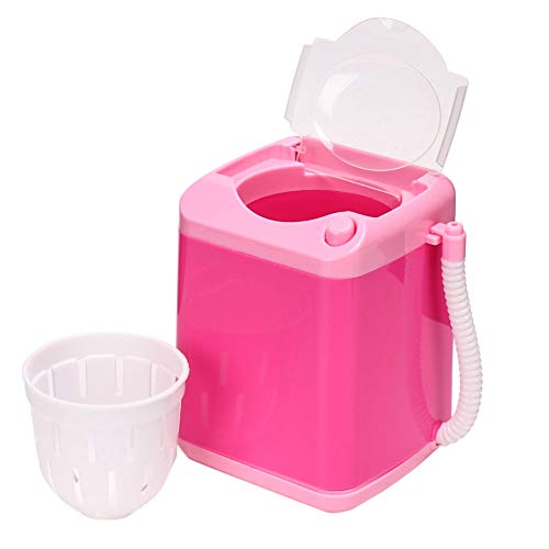 Uxsiya Elektrische mini-wasmachine, automatische make-up-borstelreiniger, kinderspeelgoed, mini-wasmachines voor make-up sponzen (roze) - Image 4