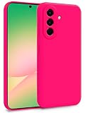 MyGadget Cover per Samsung Galaxy A56 5G - Custodia in Silicone Morbido a Doppio Strato – Case con Protezione Fotocamera & Fodera Interna Antigraffio - Rosa magenta