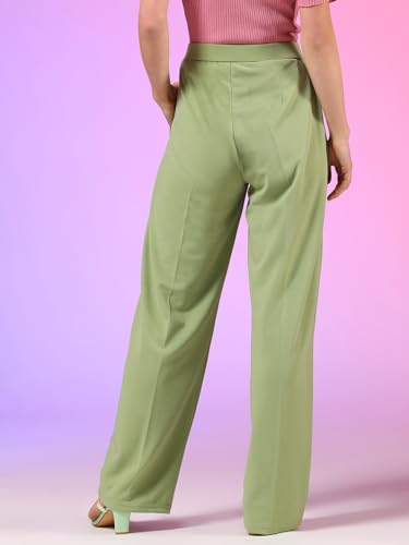 Image of KOTTY Women's High Waist Pleated Wide Leg Trousers