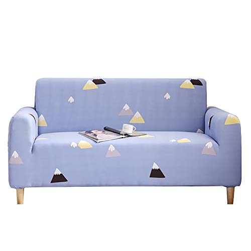 TXVSO Home Sofá Funda de Funda Funda de Tejido elástico Easy Stretch Fit Protector de sofá Lavable, Anti-ácaros y Antiarrugas (1 Asiento, 90cm-140cm, Arte Abstracto, Azure)