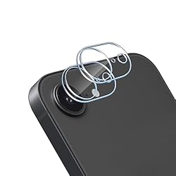 HidWee Protector de Lente Cámara Compatible con iP...: 💎【Modelos compatibles】: Sólo apto para iPhone 16e 2025, Protector de Lente Cámara de 2 piezas. Por favor, compruebe su modelo de teléfono al comprar. [No apto para otros modelos.] 💎【Extreme Hardness】: El Protector de Cámara de la armadura para iPhone...