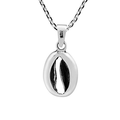 AeraVida Gorgeous Beach-Inspired Cowrie Shell .925 Sterling Silver Pendant Necklace3